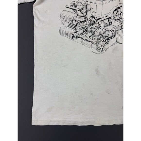 Rare Vintage 80s BMW San Jose California Ride Safely Hanes Small Tee Thrashed T - Picture 6 of 15